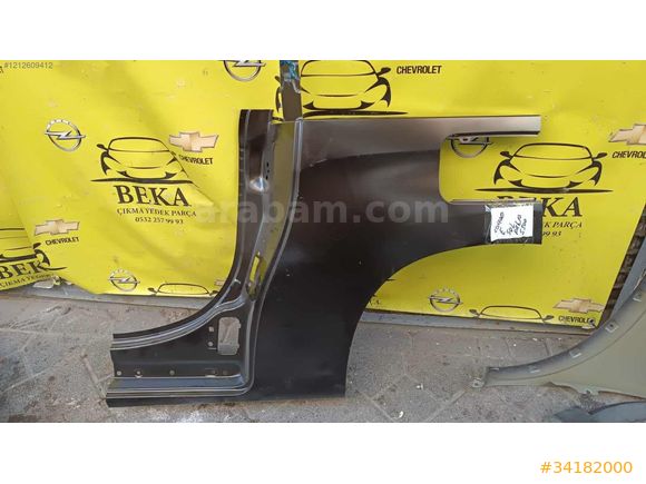 OPEL COMBO E SOL ARKA ÇAMURLUK MARŞBİYELİ ÇIKMA ORJİNAL YEDEK