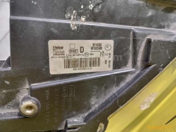 OPEL COMBO E SAĞ FAR ÇIKMA ORJİNAL YEDEK PARÇA
