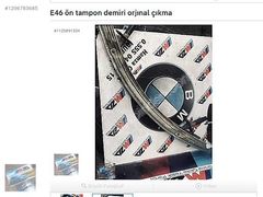 E46 ön tampon demiri orjınal çıkma