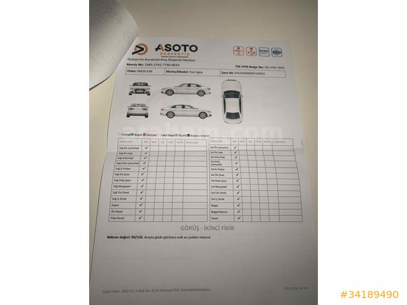 Sahibinden Fiat Egea 1.3 Multijet Easy Plus 2020 Model Niğde