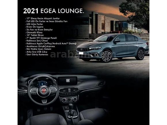 Sahibinden Fiat Egea 1.4 Fire Lounge 2021 Model Konya