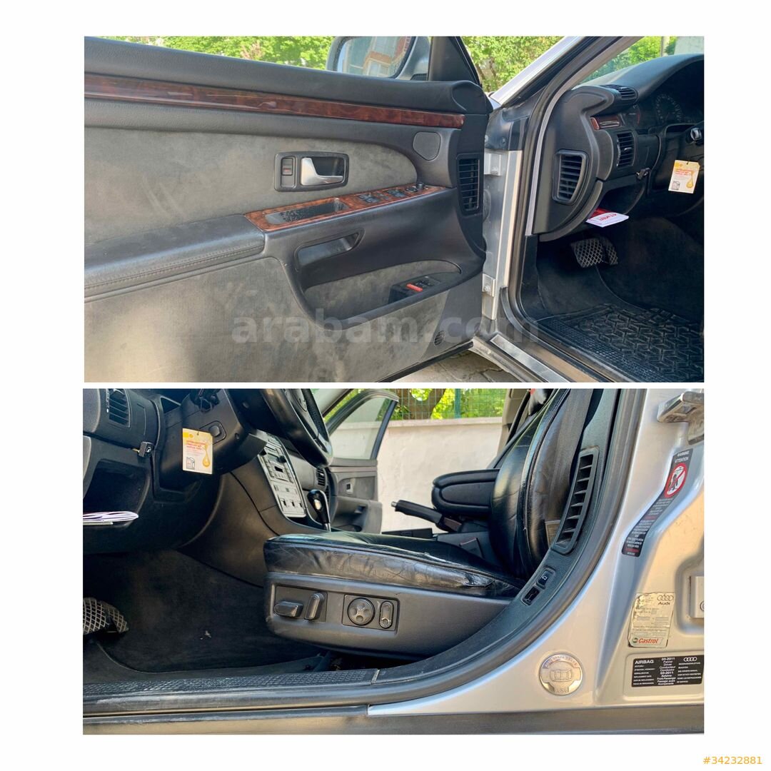 Sahibinden Audi A8 4.2 Quattro 1999 Model Tekirdağ 412.000 km Gri (Gümüş) 7