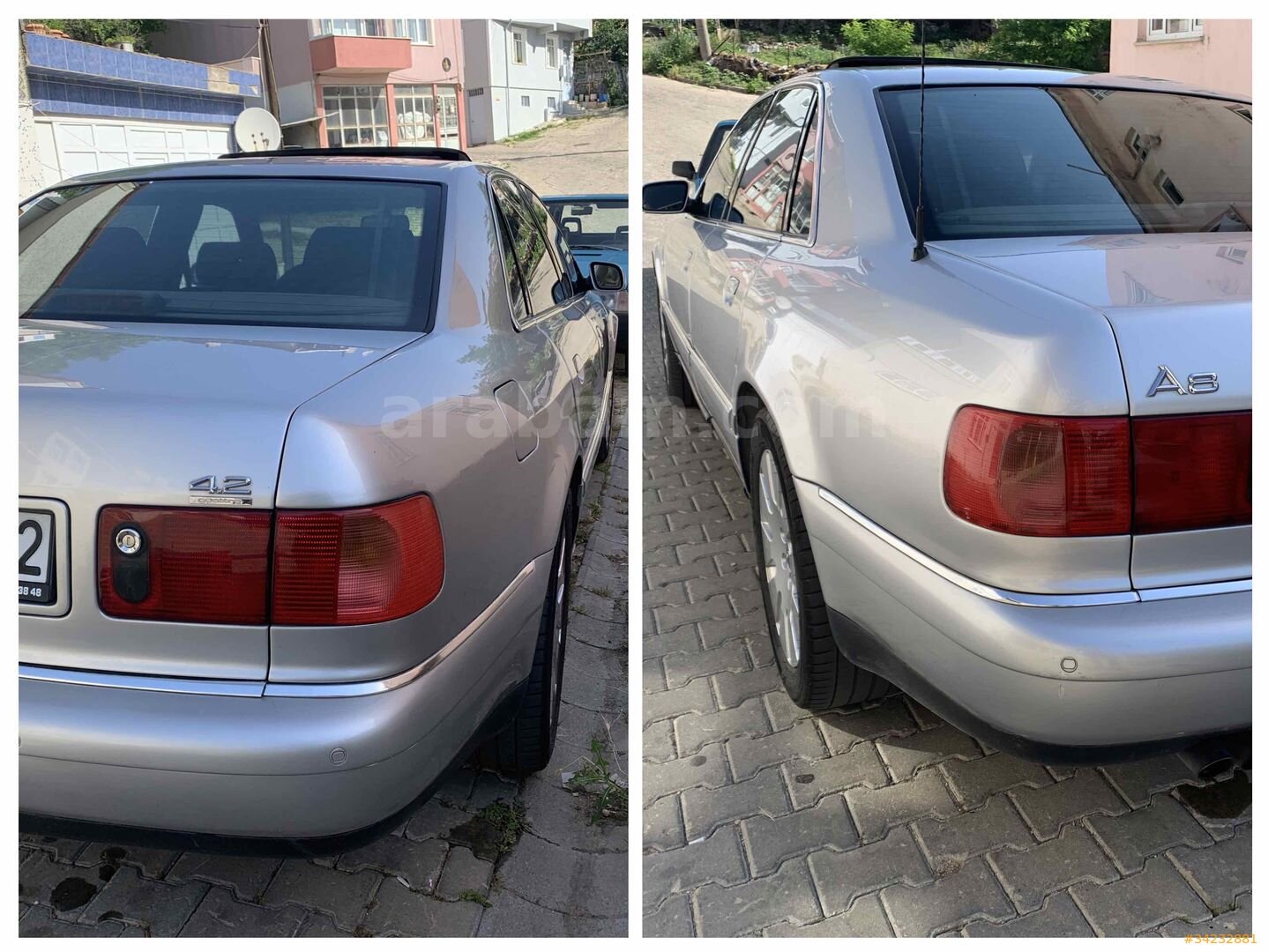 Sahibinden Audi A8 4.2 Quattro 1999 Model Tekirdağ 412.000 km Gri (Gümüş) 4