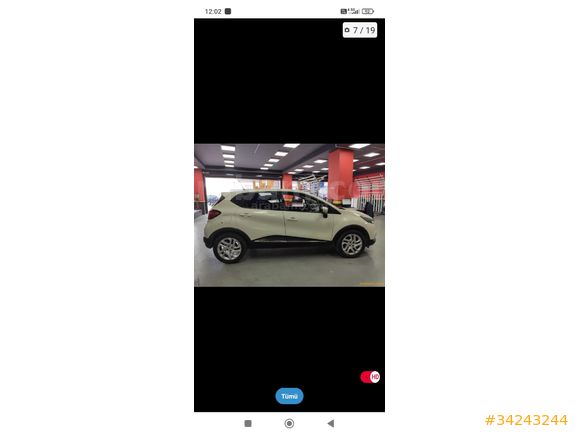 Renault Captur Icon 2015 çıkışlı Edirne