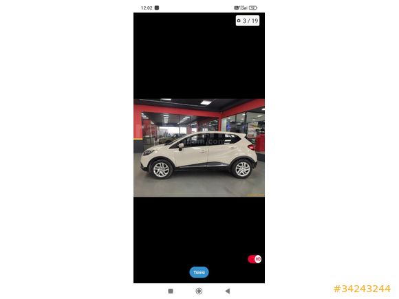 Renault Captur Icon 2015 çıkışlı Edirne