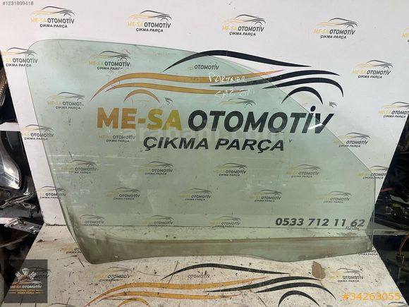 PEUGEOT PARTNER SAĞ ÖN KAPI CAMI 1999-2009