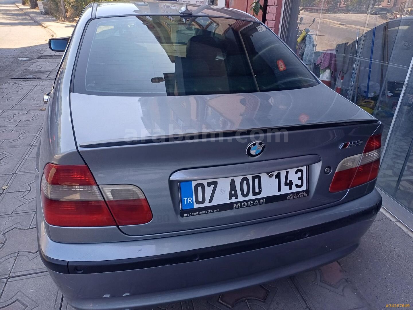 Galeriden BMW 3 Serisi 316i Standart 2005 Model Zonguldak 269.400 km Gri (titanyum) 2