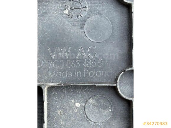 7C0863485B CRAFTER MAN TGE ARKA KAPI BAGAJ BASAMAK PLASTİK