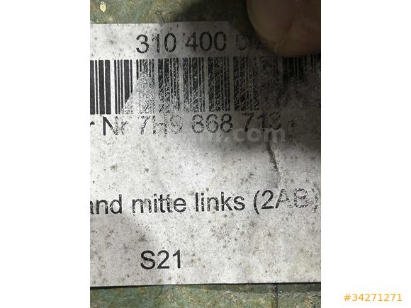 7H9868713 MULTİVAN CARAVELLA ARKA SOL DÖŞEMESİ