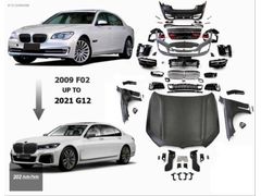 BMW F01 7 SERİSİ 13-15 MAKYAJLI KASA İÇİN G12 FACELİFT BODY KIT