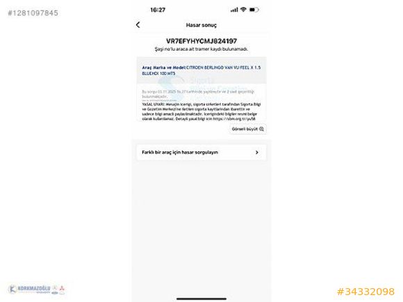 -ÖZKORKMAZOĞLUNDAN 2021 AĞIR BAKIMLARI YAPILMIŞ SIFIR MUAYENE