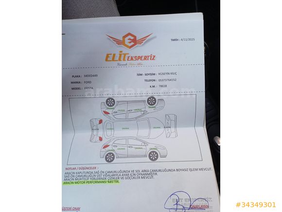 Sahibinden Ford Fiesta 1.1 Trend X 2019 Model