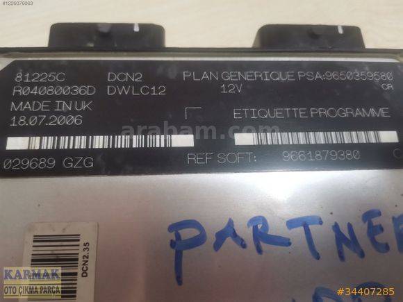 Partner, Berlingo inj. Beyni