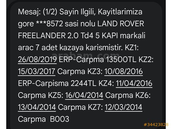 Revize Motorlu | Dizel Otomatik Freelander 2.0 TD4