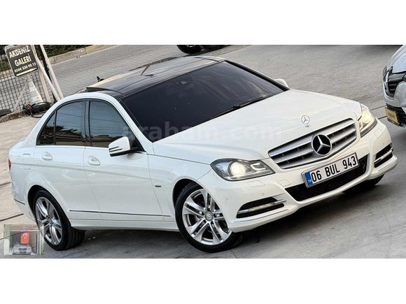 2012 MODEL CAM TAVAN MERCEDES C180 195.000 KM DEĞİŞENSİZ BEYAZ