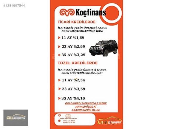 0,99 ORANLARLA 12,24,36,48 KREDİ DESTEĞİ **8 AY SIFIR FAİZ