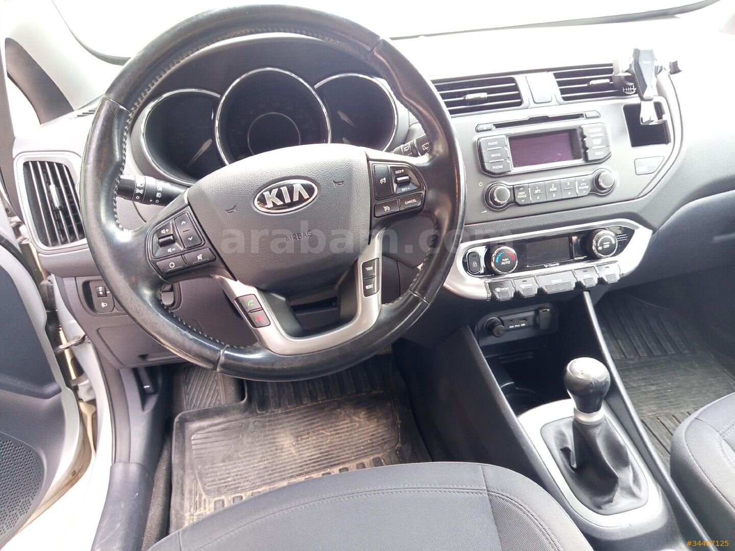 Sahibinden Kia Rio 1.25 CVVT Fancy 2014 Model Amasya 102.000 km Gri (Gümüş) 6