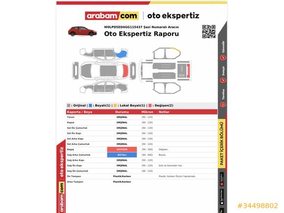 Sahibinden Opel Astra 1.6 Edition Plus 2016 Model 