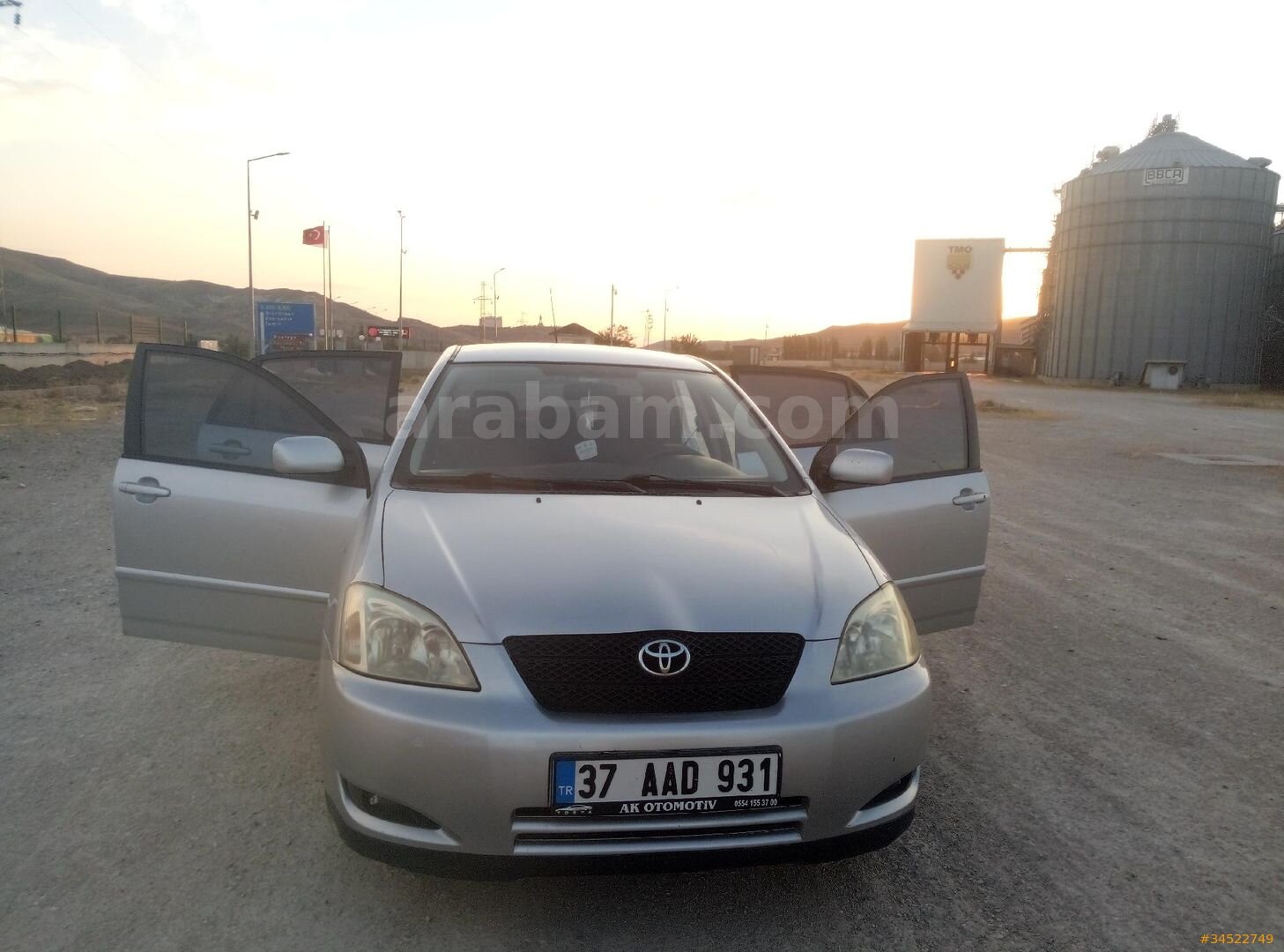 Sahibinden Toyota Corolla 1.6 Terra Special 2002 Model Kastamonu 230.000 km Gri (Gümüş) 6