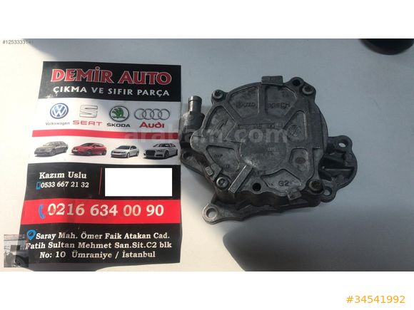 Vw Crafter Transporter 2.0 TDI Vakum Pompa 03L145100