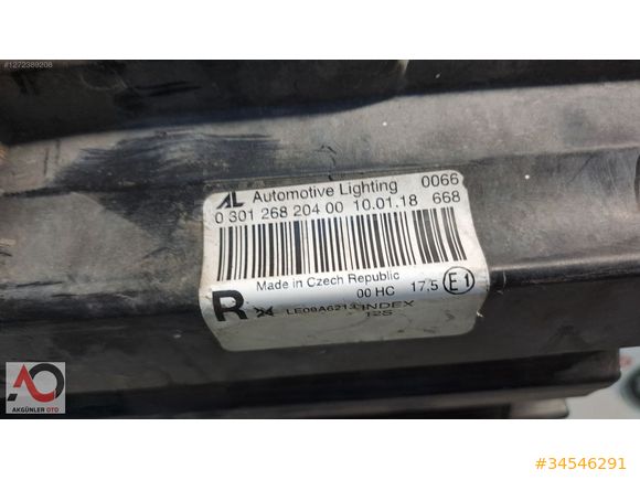 VOLKSWAGEN CADDY 2011-2015 SAĞ FAR ORJİNAL ÇIKMA