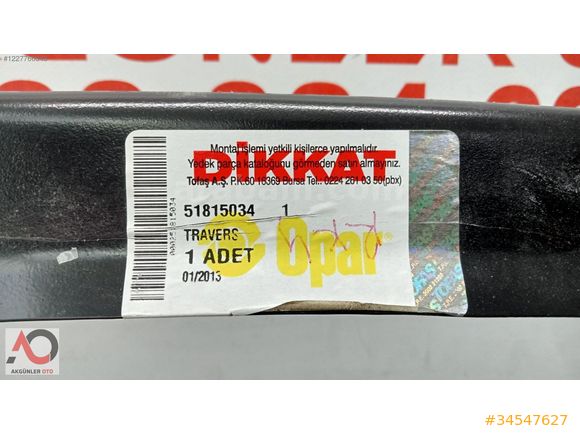 FİAT DOBLO 2011-2015 TRAVERS ORJİNAL ÇIKMA