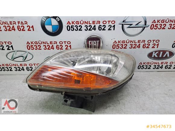 RENAULT KANGOO 2 SAĞ&SOL FAR ORJİNAL ÇIKMA