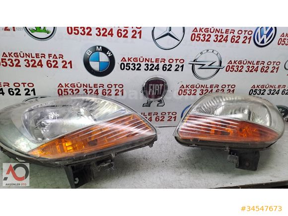 RENAULT KANGOO 2 SAĞ&SOL FAR ORJİNAL ÇIKMA