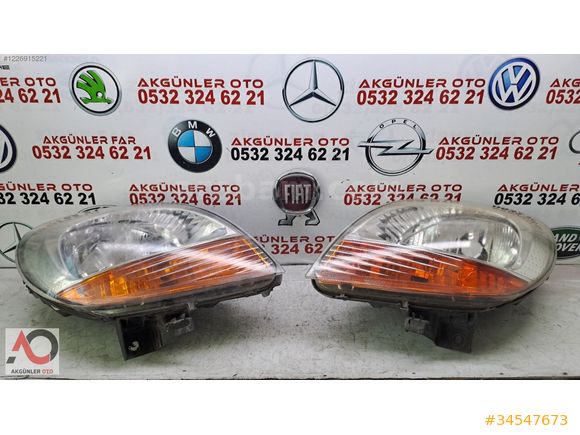 RENAULT KANGOO 2 SAĞ&SOL FAR ORJİNAL ÇIKMA
