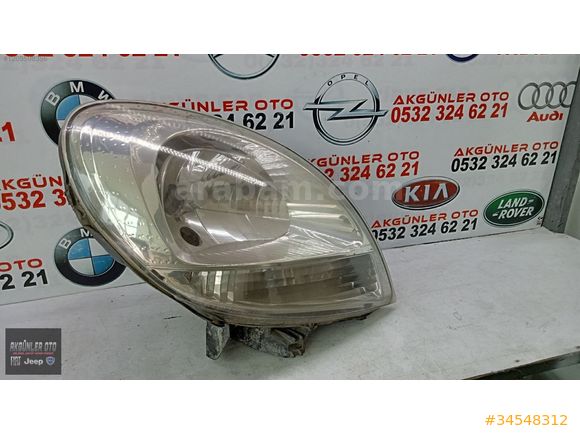 RENAULT KANGOO SAĞ FAR ORJİNAL ÇIKMA