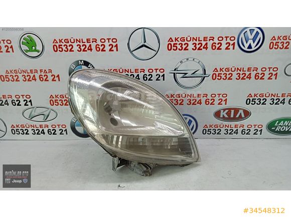RENAULT KANGOO SAĞ FAR ORJİNAL ÇIKMA