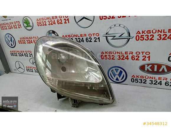 RENAULT KANGOO SAĞ FAR ORJİNAL ÇIKMA