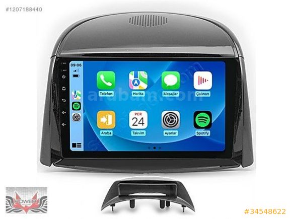 Renault Koleos 9 inç Carplay Androidauto Android Multimedya Sist