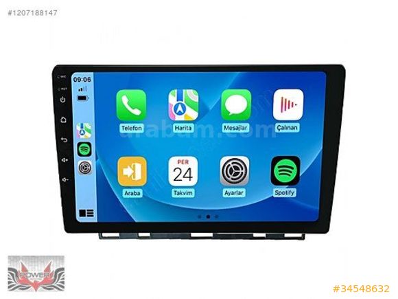 Renault Clio 5 9 inç Carplay Androidauto Android Multimedya Sist