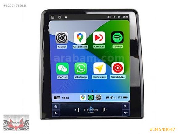 Renault Clio 5 9.7inç Carplay Androidauto Android Multimedya