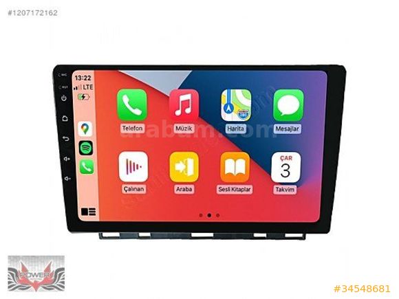 Renault Clio 5 9 inç Carplay Androidauto Android Multimedya Sist