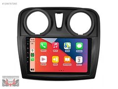 Dacia Sandero 9 inç Carplay Androidauto Android Multimedya Sist
