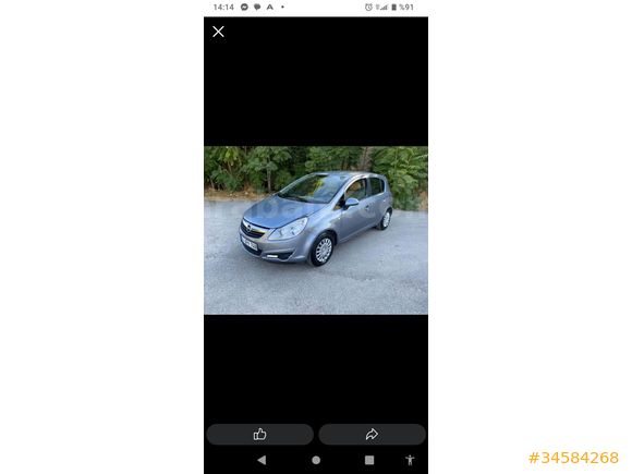 Sahibinden Opel Corsa 1.3 CDTI Essentia 2009 Model