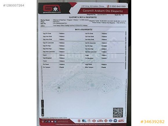 BOYA DEĞİŞEN VE HASAR KAYDI YOK