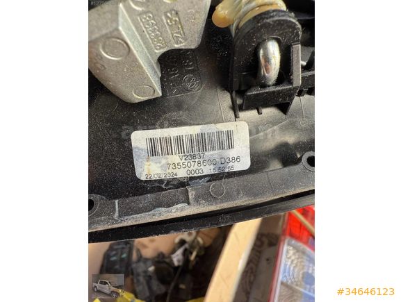 7355078600 Doblo 4 sağ sol sürgülü kapı kolu