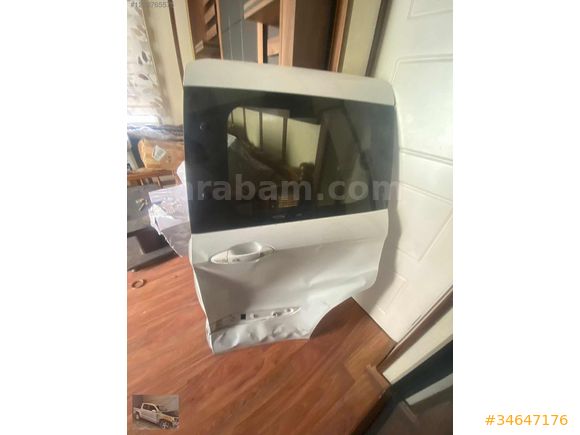 Courier sol sürgülü kapı hasarlı dolu