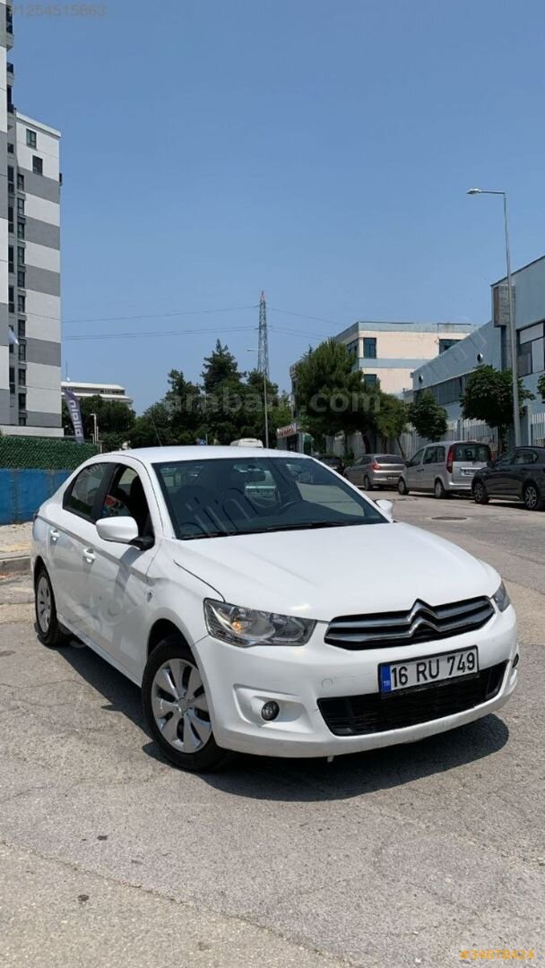 Galeriden Citroen C-Elysée 1.6 HDi Confort 2015 Model Bursa 272.000 km Beyaz 2