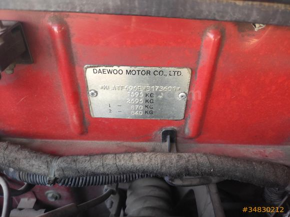 Sahibinden Daewoo Lanos 1.6 SX 1998 Model