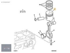 8771797STD PİSTON SEGMAN 94,40mm STD BOXER-DUCATO 2.8 HDI