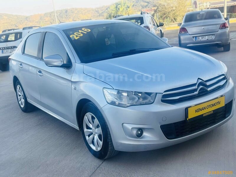 Galeriden Citroen C-Elysée 1.6 HDi Confort 2016 Model Gaziantep 295.000 km Gri (Gümüş)