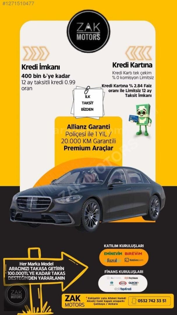 Galeriden Mercedes - Benz C 200 AMG 2023 Model Ankara 9.999 km Siyah 2