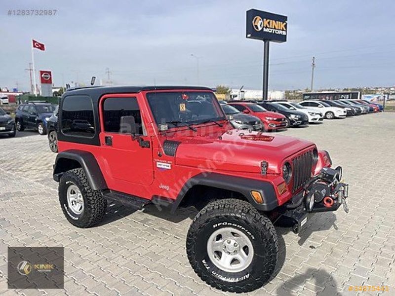 GALERİDEN JEEP WRANGLER 4.0 SPORT 1997 MODEL TEKİRDAĞ 190.000 KM KIRMIZI