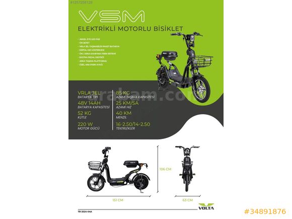 VOLTA ZONGULDAK'TA VSM 6-12 TAKSİT