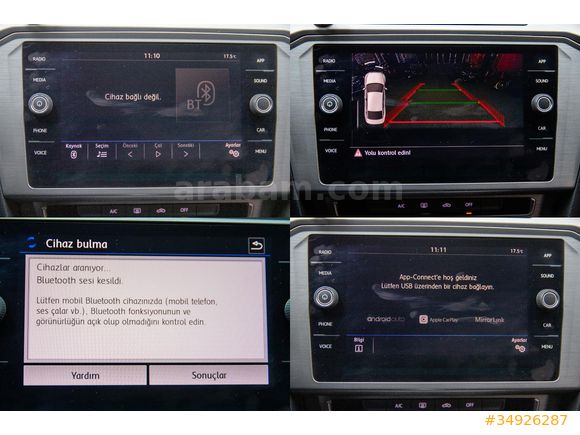 2018 PASSAT 1.6 TDI  IMPRESSION CARPLAY_GERİ.GRS_ELK.ISIT.AYNA