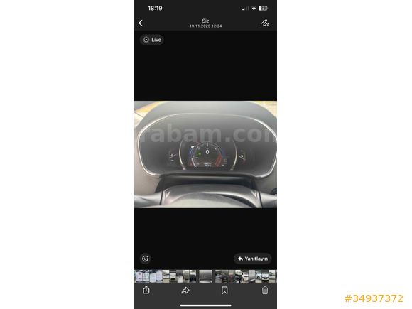 Sahibinden Renault Megane 1.5 dCi Icon 2018 Model 